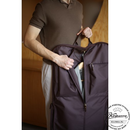 Кожаный портплед "Сильвер" (темно-коричневый)